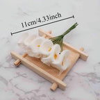 Mini Arums Artificiels (Calla), Petit Bouquet 11 cm, Idéal pour DIY Mariage, Corsage, Décoration Cadeau, Style Champêtre Chic