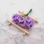 Mini Arums Artificiels (Calla), Petit Bouquet 11 cm, Idéal pour DIY Mariage, Corsage, Décoration Cadeau, Style Champêtre Chic