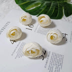 Lot de 10 Boutons de Rose Thé Rétro, 3,5cm, Qualité Réaliste pour DIY Mariage, Déco Champêtre, Guirlande, Ambiance Bohème Chic