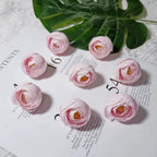 Lot de 10 Boutons de Rose Thé Rétro, 3,5cm, Qualité Réaliste pour DIY Mariage, Déco Champêtre, Guirlande, Ambiance Bohème Chic