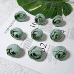 Lot de 10 Boutons de Rose Thé Rétro, 3,5cm, Qualité Réaliste pour DIY Mariage, Déco Champêtre, Guirlande, Ambiance Bohème Chic