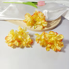 Têtes d'Hortensia Artificielles Vintage 5cm, Fleurs Effet Brûlé pour DIY, Mariage, Bouquet, Déco Champêtre, Vente en Gros