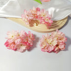 Têtes d'Hortensia Artificielles Vintage 5cm, Fleurs Effet Brûlé pour DIY, Mariage, Bouquet, Déco Champêtre, Vente en Gros