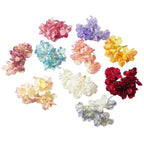 Têtes d'Hortensia Artificielles Vintage 5cm, Fleurs Effet Brûlé pour DIY, Mariage, Bouquet, Déco Champêtre, Vente en Gros