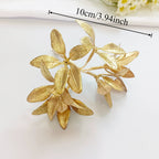 Petit Bouquet Artificiel Cèdre Doré 20 cm, Rameau de Pin pour DIY, Corsage Mariage, Décoration de Noël, Ambiance Élégante et Champêtre