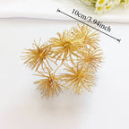 Petit Bouquet Artificiel Cèdre Doré 20 cm, Rameau de Pin pour DIY, Corsage Mariage, Décoration de Noël, Ambiance Élégante et Champêtre