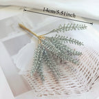 Petit Bouquet Artificiel Cèdre Doré 20 cm, Rameau de Pin pour DIY, Corsage Mariage, Décoration de Noël, Ambiance Élégante et Champêtre
