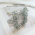 Petit Bouquet Artificiel Cèdre Doré 20 cm, Rameau de Pin pour DIY, Corsage Mariage, Décoration de Noël, Ambiance Élégante et Champêtre