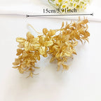 Petit Bouquet Artificiel Cèdre Doré 20 cm, Rameau de Pin pour DIY, Corsage Mariage, Décoration de Noël, Ambiance Élégante et Champêtre