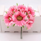 Têtes de Chrysanthèmes Artificiels, Lot de Fleurs 11cm pour DIY, Décoration Mariage Champêtre, Guirlande, Corsage, Ambiance Rétro et Sud de la France