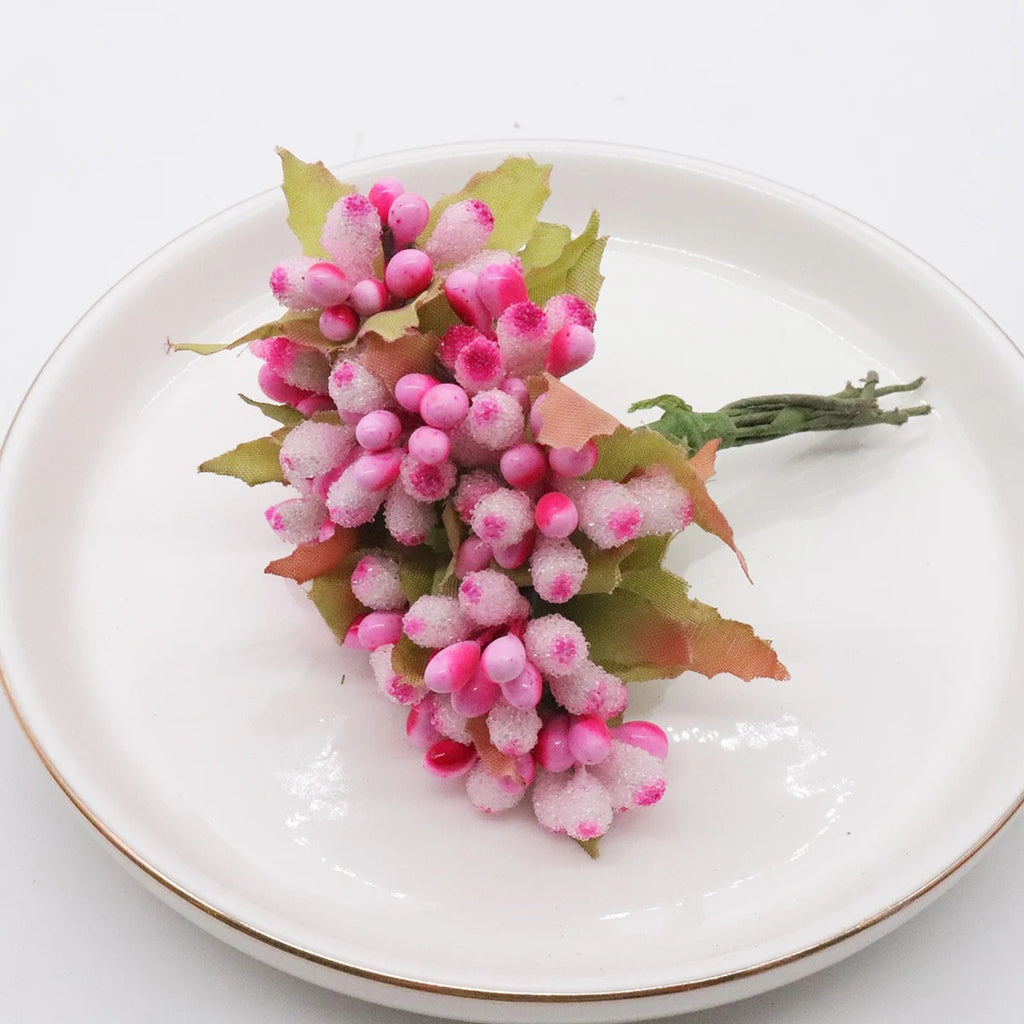 Bouquet de Gypsophile Artificiel (10 Brins), Petites Fleurs Blanches Givré, 9cm, pour DIY Mariage, Décoration Champêtre, Corsage, Chapeau de Paille