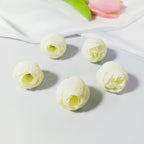 Mini Boutons de Rose Thé Artificiels 3cm, Lot de 5, Aspect Naturel pour DIY Mariage, Décoration Champêtre, Corsage et Loisirs Créatifs