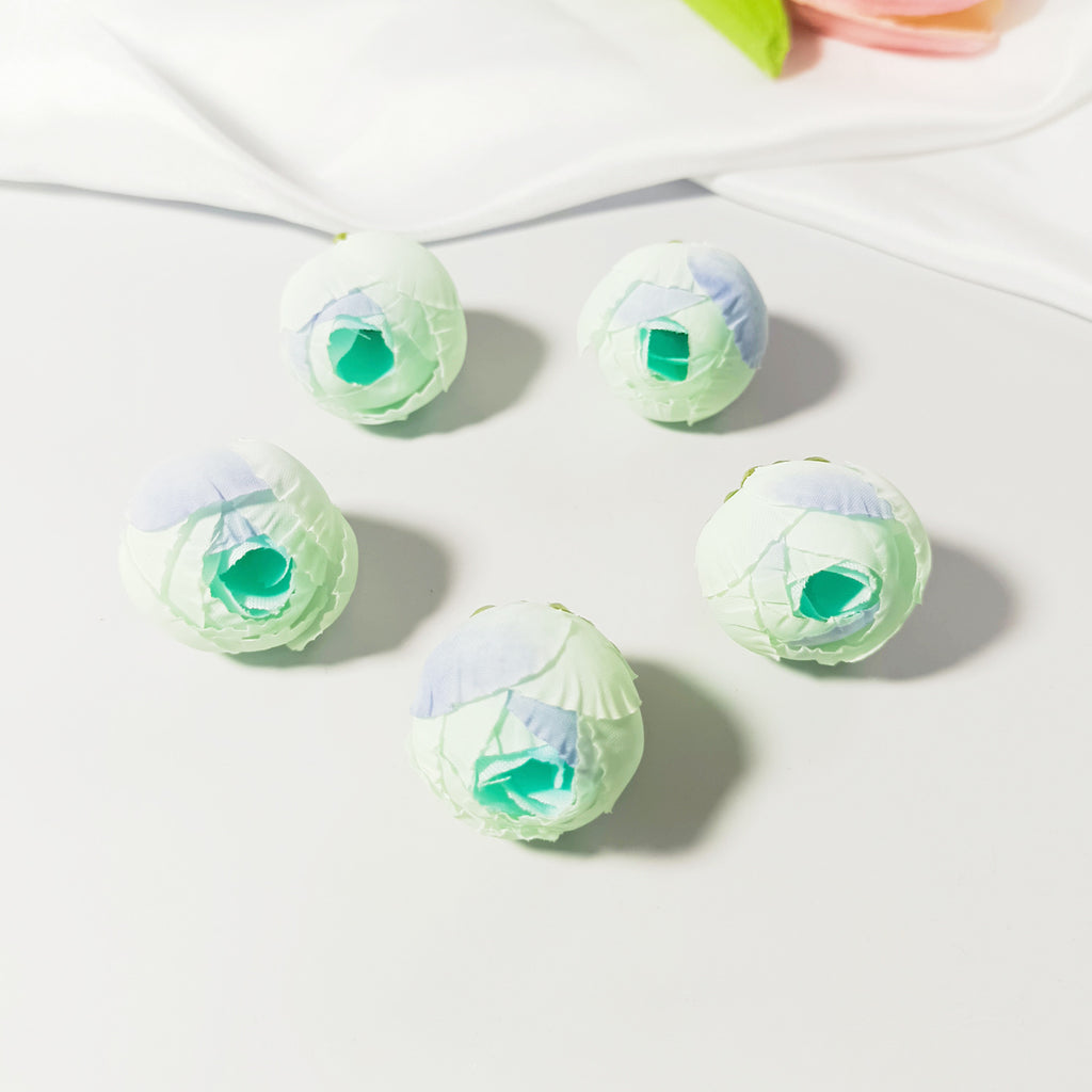 Mini Boutons de Rose Thé Artificiels 3cm, Lot de 5, Aspect Naturel pour DIY Mariage, Décoration Champêtre, Corsage et Loisirs Créatifs