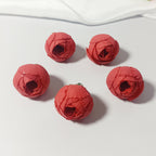 Mini Boutons de Rose Thé Artificiels 3cm, Lot de 5, Aspect Naturel pour DIY Mariage, Décoration Champêtre, Corsage et Loisirs Créatifs