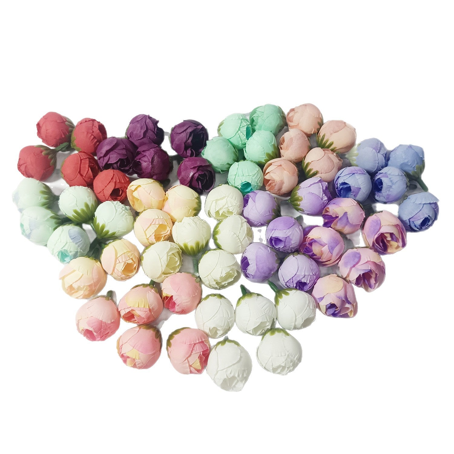 Mini Boutons de Rose Thé Artificiels 3cm, Lot de 5, Aspect Naturel pour DIY Mariage, Décoration Champêtre, Corsage et Loisirs Créatifs