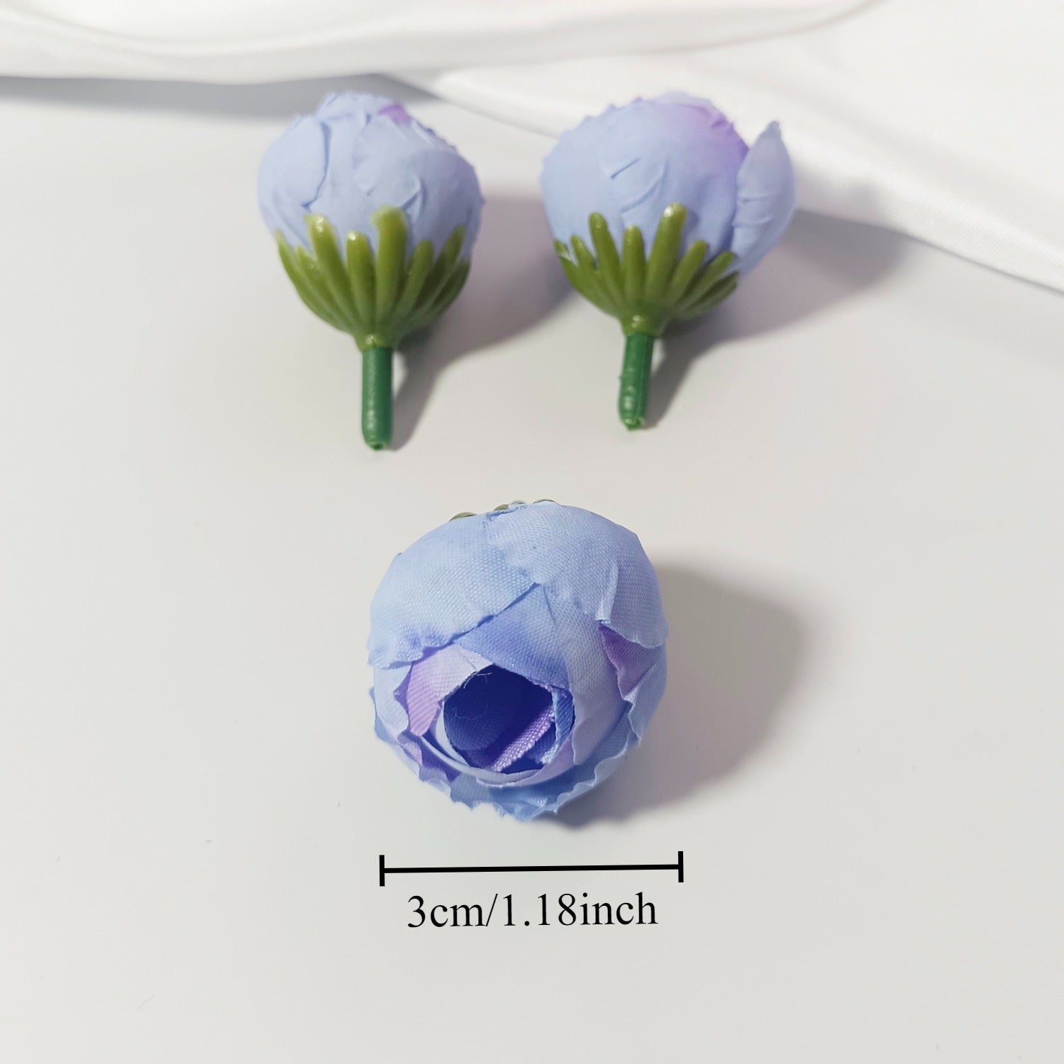 Mini Boutons de Rose Thé Artificiels 3cm, Lot de 5, Aspect Naturel pour DIY Mariage, Décoration Champêtre, Corsage et Loisirs Créatifs