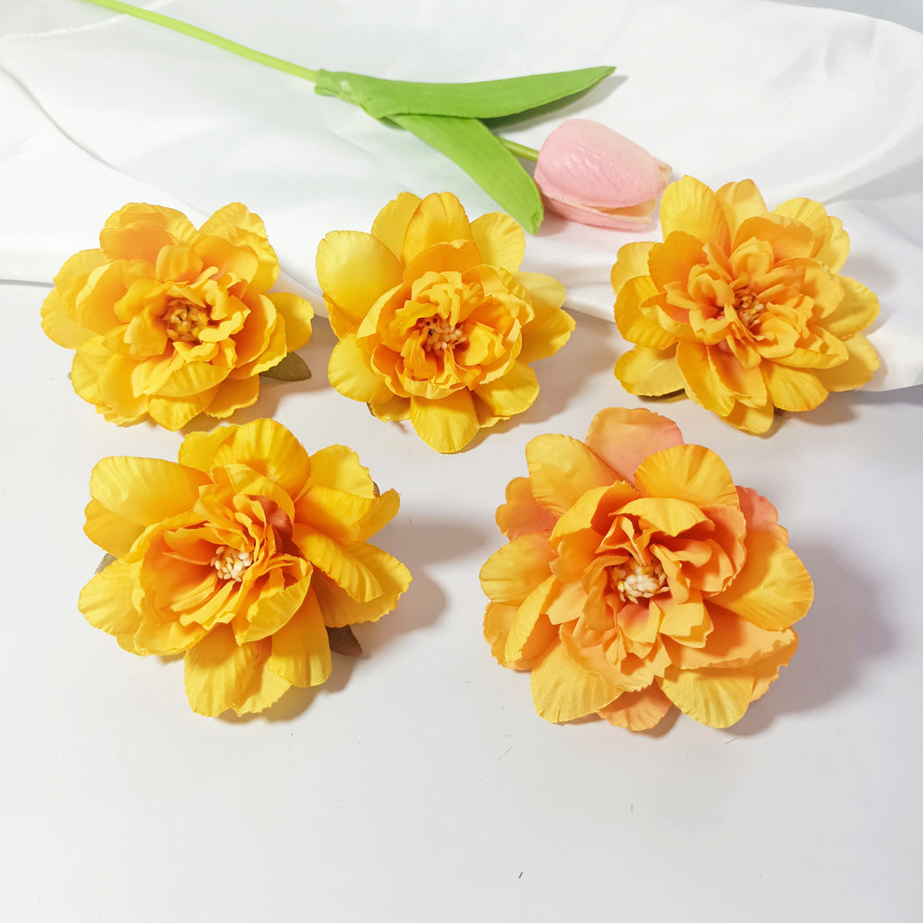 Têtes de Nénuphar Artificiel 7cm, Lot de 10, Pivoine en Soie au Toucher Réel, pour DIY Mariage, Décoration Murale, Charme Champêtre