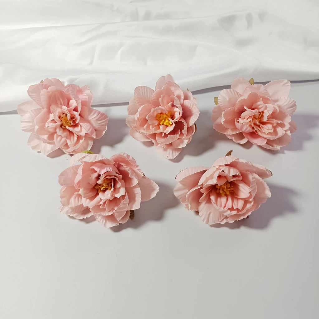 Têtes de Nénuphar Artificiel 7cm, Lot de 10, Pivoine en Soie au Toucher Réel, pour DIY Mariage, Décoration Murale, Charme Champêtre