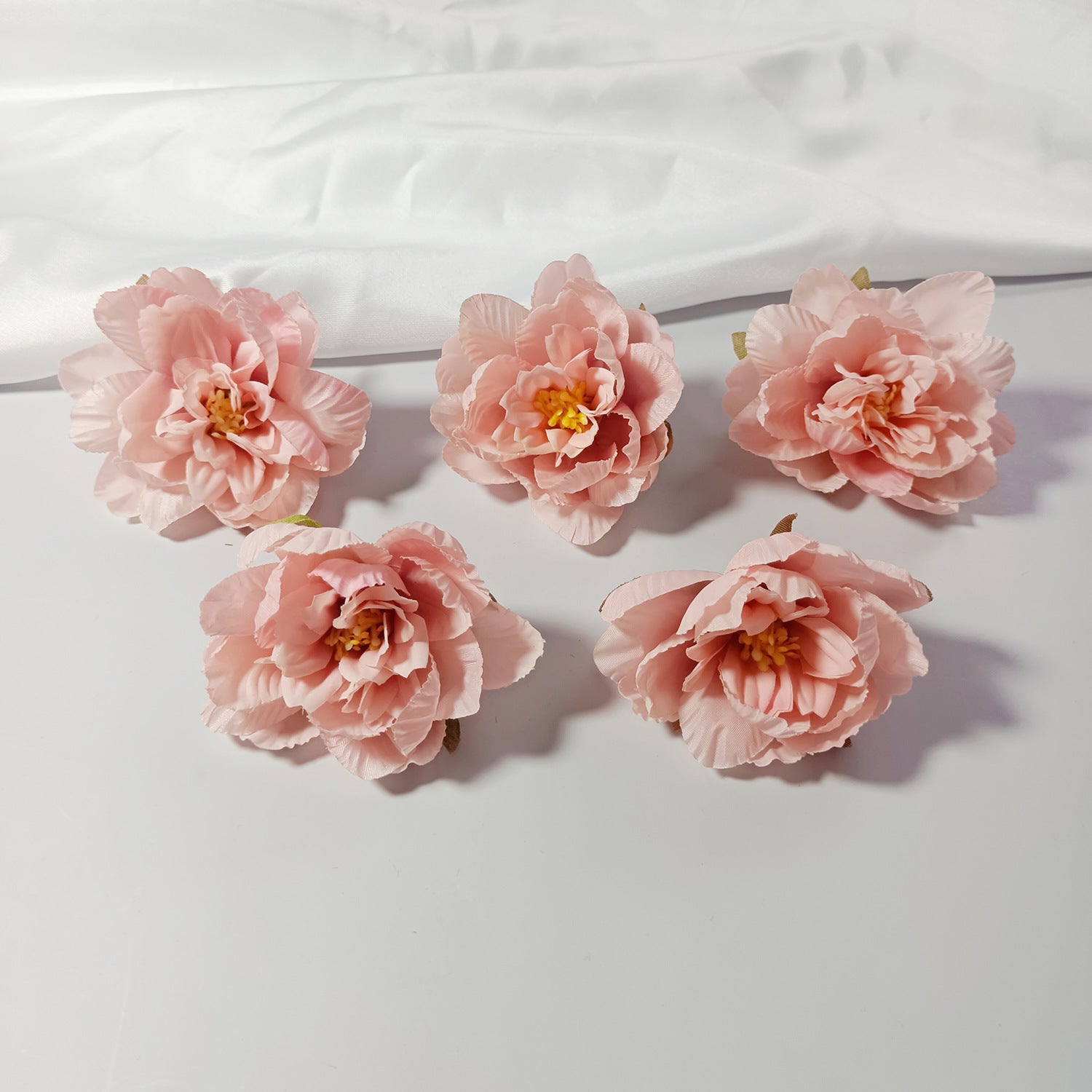Têtes de Nénuphar Artificiel 7cm, Lot de 10, Pivoine en Soie au Toucher Réel, pour DIY Mariage, Décoration Murale, Charme Champêtre