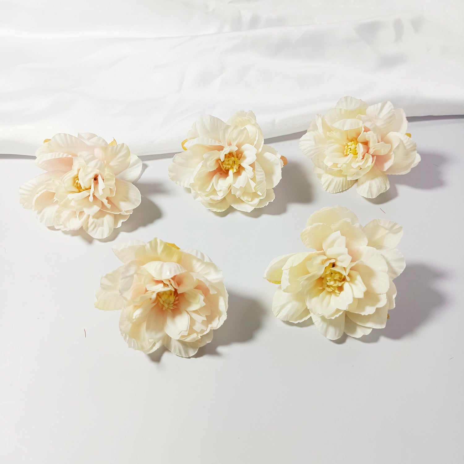 Têtes de Nénuphar Artificiel 7cm, Lot de 10, Pivoine en Soie au Toucher Réel, pour DIY Mariage, Décoration Murale, Charme Champêtre