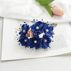 Fleurs Perlées Artificielles 12cm, Rameaux de Perles Délicates pour DIY Mariage, Accessoire Cheveux, Corsage, Décoration Champêtre et Bohème