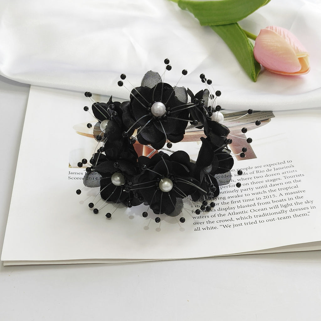 Fleurs Perlées Artificielles 12cm, Rameaux de Perles Délicates pour DIY Mariage, Accessoire Cheveux, Corsage, Décoration Champêtre et Bohème