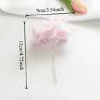 Fleurs Perlées Artificielles 12cm, Rameaux de Perles Délicates pour DIY Mariage, Accessoire Cheveux, Corsage, Décoration Champêtre et Bohème
