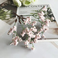 Bouquet de Gypsophile Artificiel 16 cm, Brin de Fleurs au Toucher Réel, Décoration Mariage Champêtre, DIY Maison, Style Rétro Français