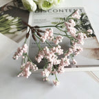 Bouquet de Gypsophile Artificiel 16 cm, Brin de Fleurs au Toucher Réel, Décoration Mariage Champêtre, DIY Maison, Style Rétro Français