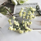 Bouquet de Gypsophile Artificiel 16 cm, Brin de Fleurs au Toucher Réel, Décoration Mariage Champêtre, DIY Maison, Style Rétro Français