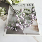 Bouquet de Gypsophile Artificiel 16 cm, Brin de Fleurs au Toucher Réel, Décoration Mariage Champêtre, DIY Maison, Style Rétro Français