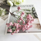 Bouquet de Gypsophile Artificiel 16 cm, Brin de Fleurs au Toucher Réel, Décoration Mariage Champêtre, DIY Maison, Style Rétro Français