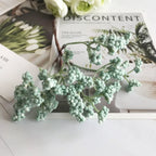 Bouquet de Gypsophile Artificiel 16 cm, Brin de Fleurs au Toucher Réel, Décoration Mariage Champêtre, DIY Maison, Style Rétro Français