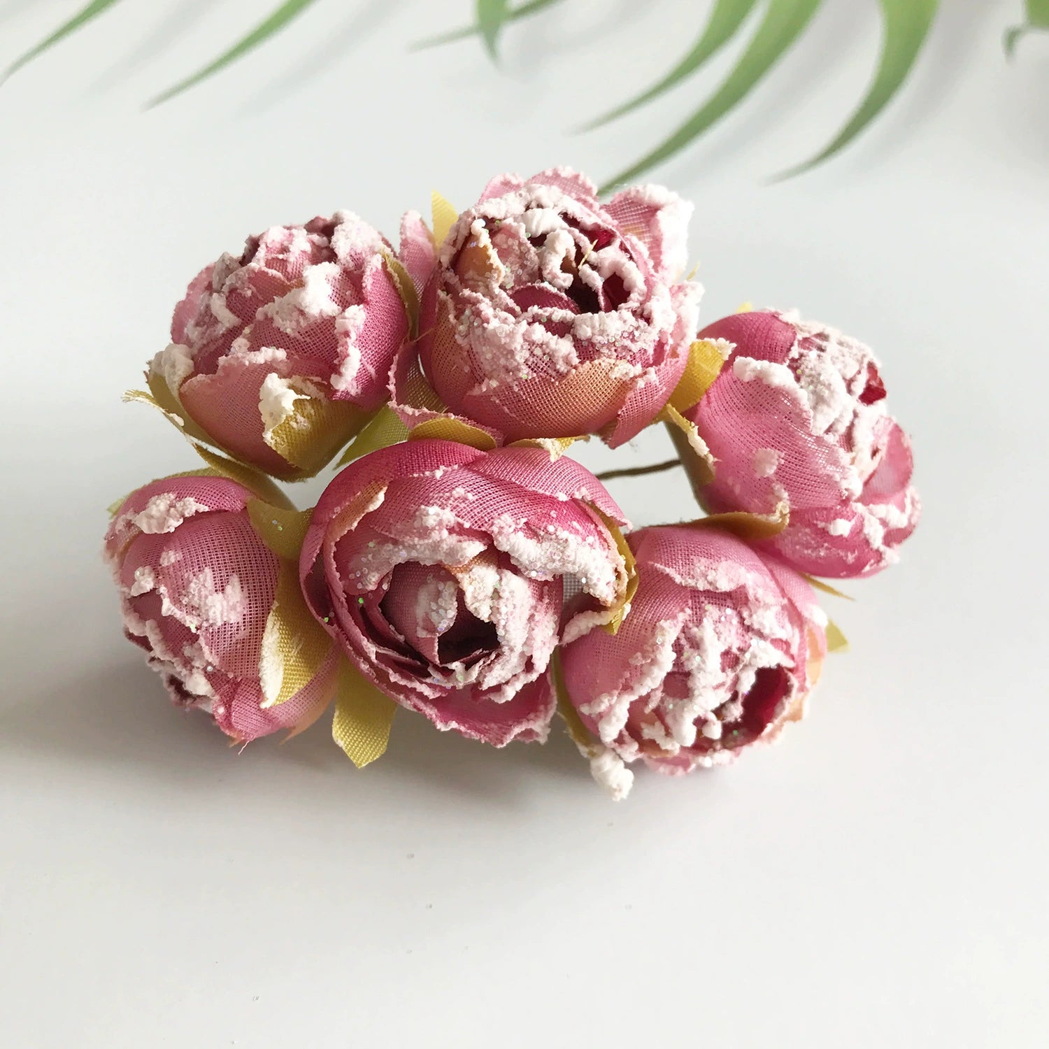 Tête de Rose Artificielle 7cm, Fleur Éternelle au Toucher Naturel, Style Rétro Français, pour DIY, Mariage, Décoration Champêtre