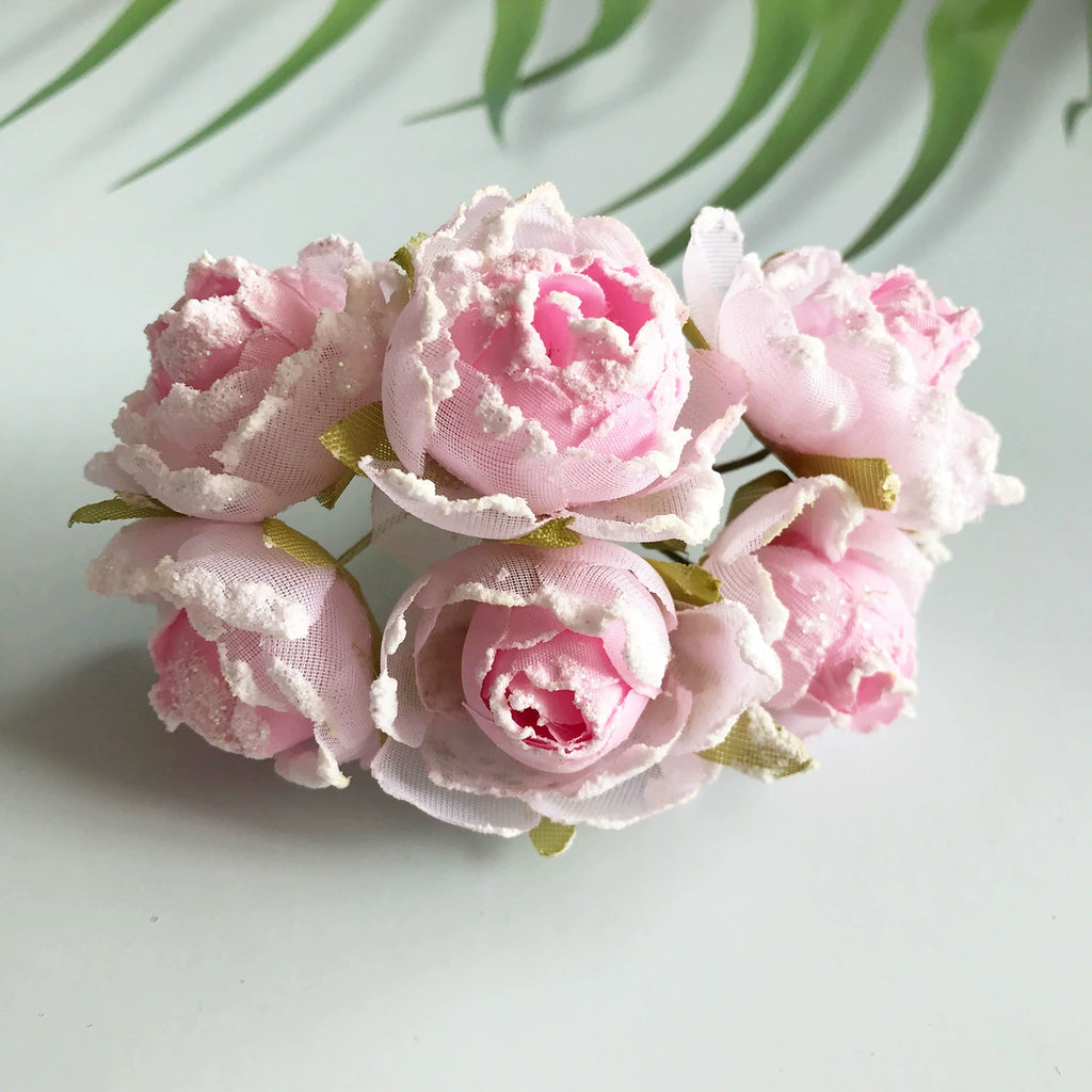 Tête de Rose Artificielle 7cm, Fleur Éternelle au Toucher Naturel, Style Rétro Français, pour DIY, Mariage, Décoration Champêtre