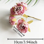 Tête de Rose Artificielle 7cm, Fleur Éternelle au Toucher Naturel, Style Rétro Français, pour DIY, Mariage, Décoration Champêtre