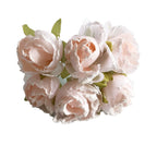 Tête de Rose Artificielle 7cm, Fleur Éternelle au Toucher Naturel, Style Rétro Français, pour DIY, Mariage, Décoration Champêtre