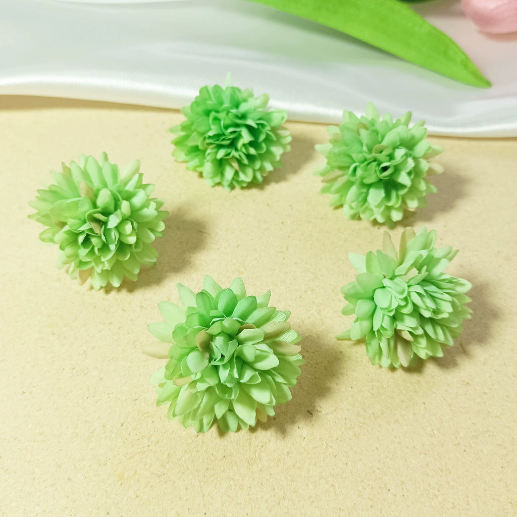 Têtes de Fleurs Sauvages Artificielles, Lot pour Bricolage DIY, 4 cm, Aspect Naturel et Charme Champêtre, pour Décoration, Mariage, Boutonnière