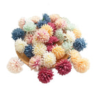 Têtes de Fleurs Sauvages Artificielles, Lot pour Bricolage DIY, 4 cm, Aspect Naturel et Charme Champêtre, pour Décoration, Mariage, Boutonnière