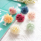 Têtes de Fleurs Sauvages Artificielles, Lot pour Bricolage DIY, 4 cm, Aspect Naturel et Charme Champêtre, pour Décoration, Mariage, Boutonnière