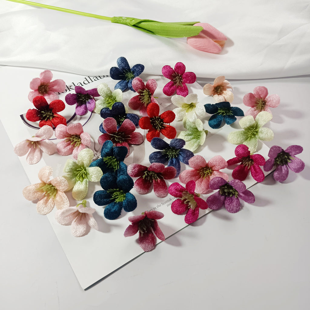 Têtes de Fleurs Sauvages Artificielles, Lot de 10, 4cm, Aspect Naturel, pour DIY, Couronne, Décoration Mariage Bohème, Maison Style Champêtre