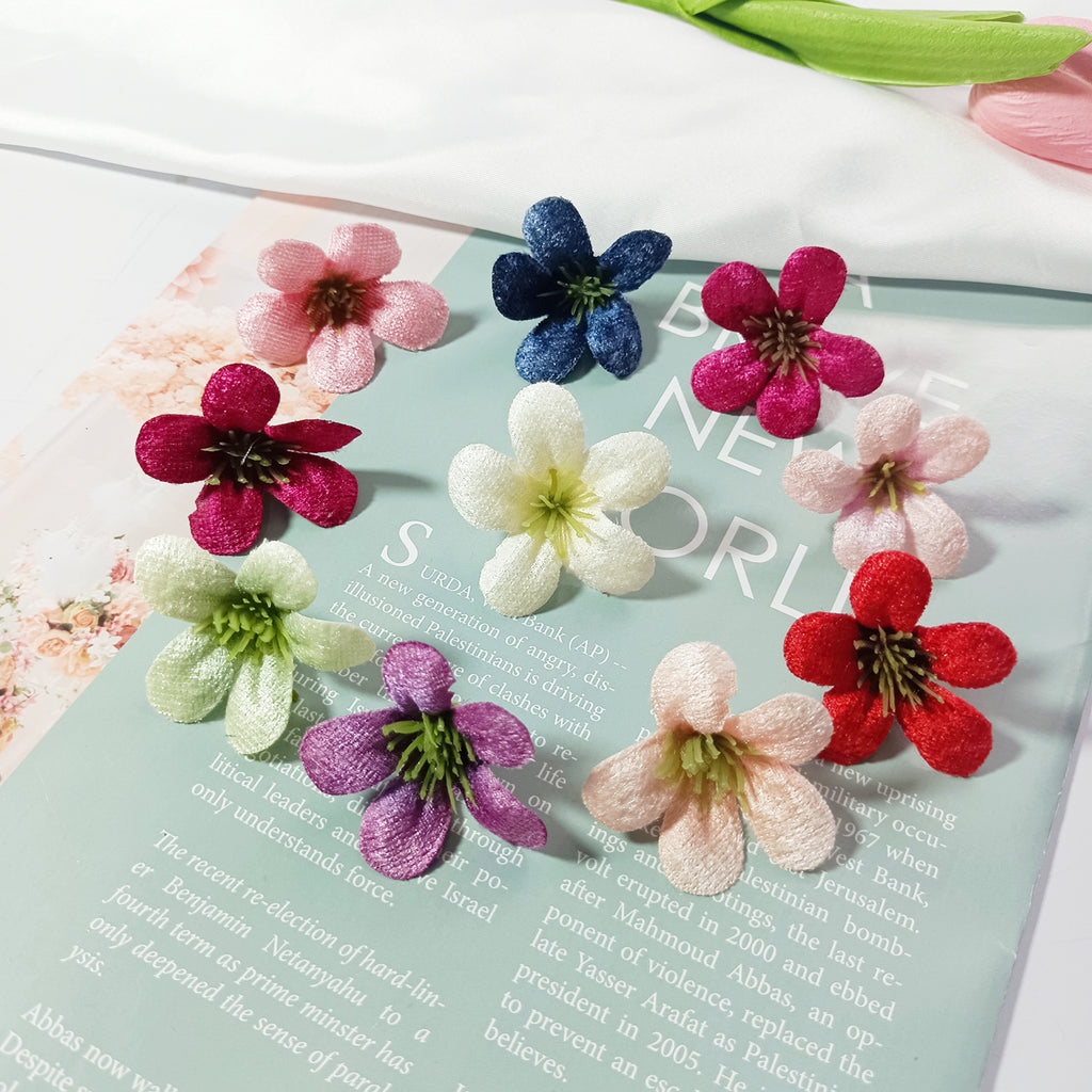 Têtes de Fleurs Sauvages Artificielles, Lot de 10, 4cm, Aspect Naturel, pour DIY, Couronne, Décoration Mariage Bohème, Maison Style Champêtre