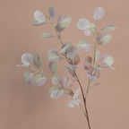 Tige d'Eucalyptus Artificiel Populus 85cm, Feuillage d'Automne au Toucher Réel, Grande Branche pour Vase, Décoration Maison, Mariage Champêtre