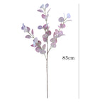 Tige d'Eucalyptus Artificiel Populus 85cm, Feuillage d'Automne au Toucher Réel, Grande Branche pour Vase, Décoration Maison, Mariage Champêtre