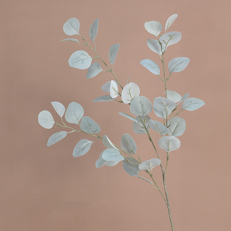 Tige d'Eucalyptus Artificiel Populus 85cm, Feuillage d'Automne au Toucher Réel, Grande Branche pour Vase, Décoration Maison, Mariage Champêtre