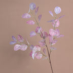 Tige d'Eucalyptus Artificiel Populus 85cm, Feuillage d'Automne au Toucher Réel, Grande Branche pour Vase, Décoration Maison, Mariage Champêtre