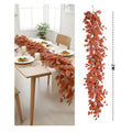 Guirlande Feuillage Magnolia d'Automne, 200cm, Liane Artificielle au Rendu Naturel, Décoration Murale, Chemin de Table Mariage, Esprit Rétro Champêtre