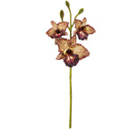 Orchidée Phalaenopsis Artificielle 52 cm, 3 Fleurs au Toucher Réel, Qualité Supérieure pour Mariage, Décoration d'Intérieur, Ambiance Champêtre et Rétro