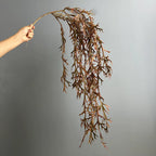 2 pièces, Plantes Suspendues en Fausses Fougères Antler, 120 cm, Décor Mural Élegant, Idéal pour Mariages, Terrasses, Cafés
