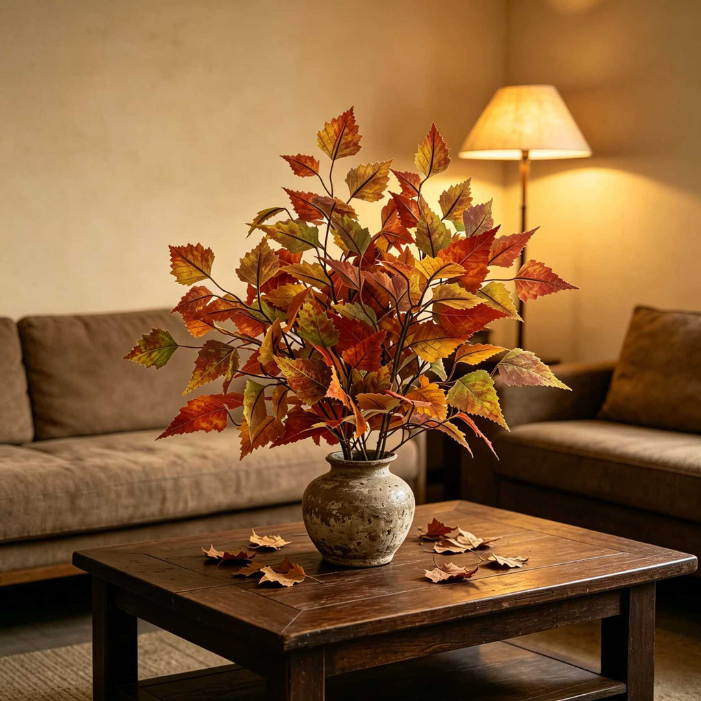 Branche d'Érable Artificielle 56 cm, Feuillage d'Automne Poétique, Idéal Vase, Décoration Maison, Mariage Bohème, Toussaint